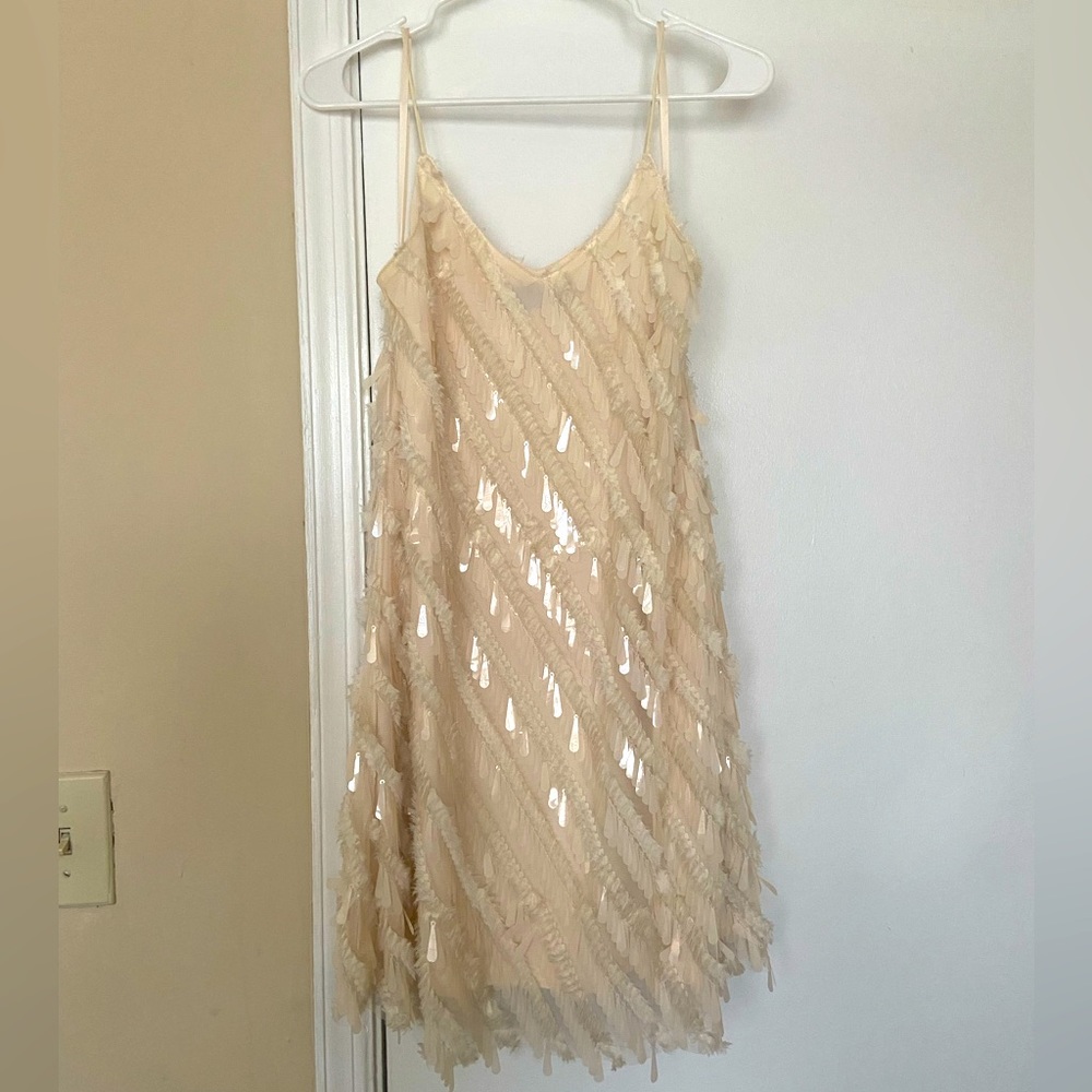 Off-white Fabrik Sequin Mini Dress